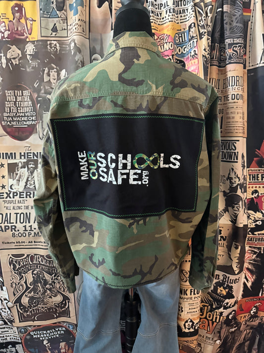 CAMO MOSS cropped jacket