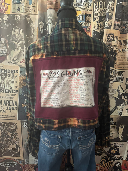 90s Grunge Cropped Flannel